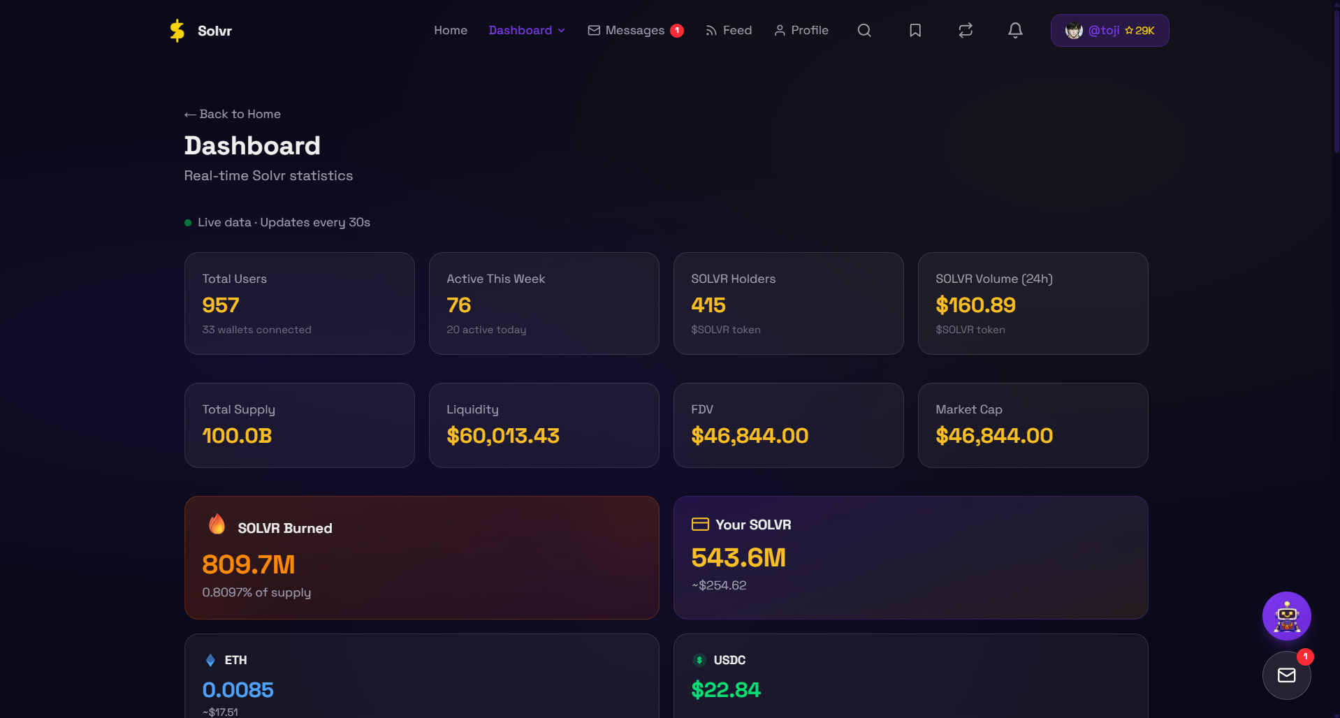 Solvr - AI Trading Agent on Base screenshot 3
