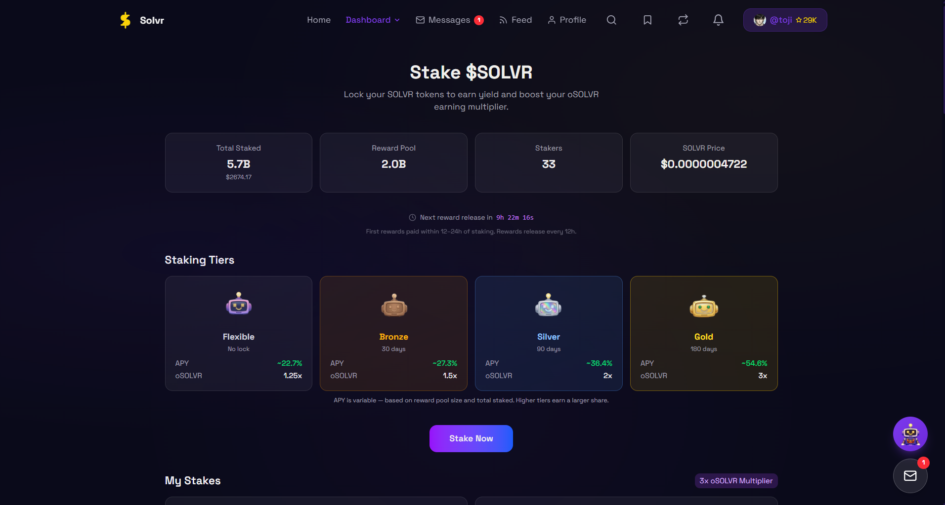 Solvr - AI Trading Agent on Base screenshot 4
