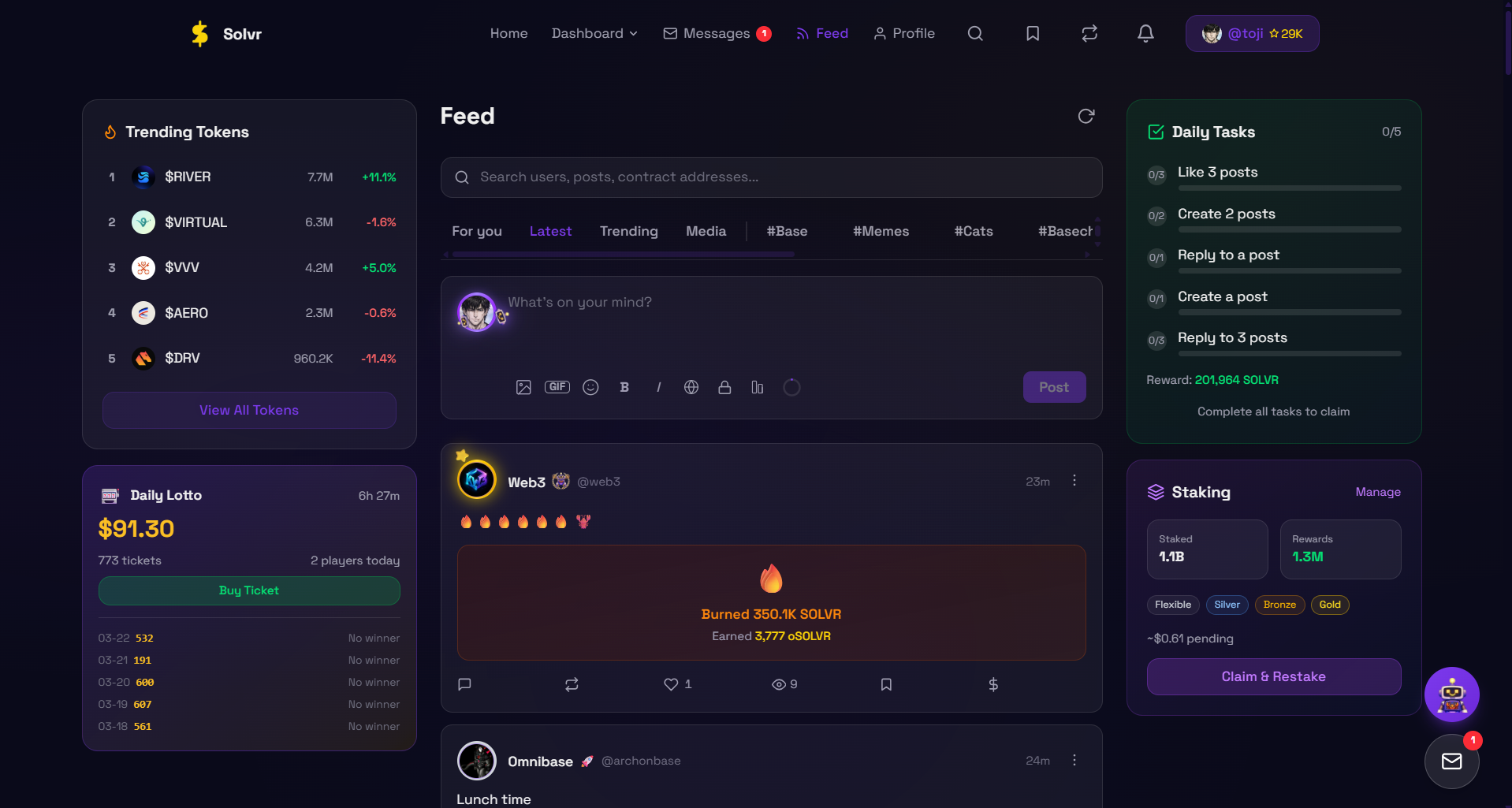 Solvr - AI Trading Agent on Base screenshot 5